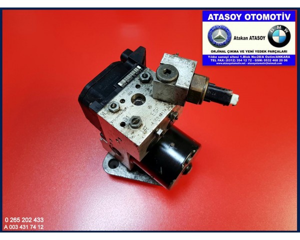 MERCEDES W168 ABS BEYNİ 0034317412 0034317512 , 0034311012 0265202433 0265202434 0265218408 A0034317412 A0034317512 A0034311012 A 003 431 74 12 A 003 431 75 12 A 003 431 10 12